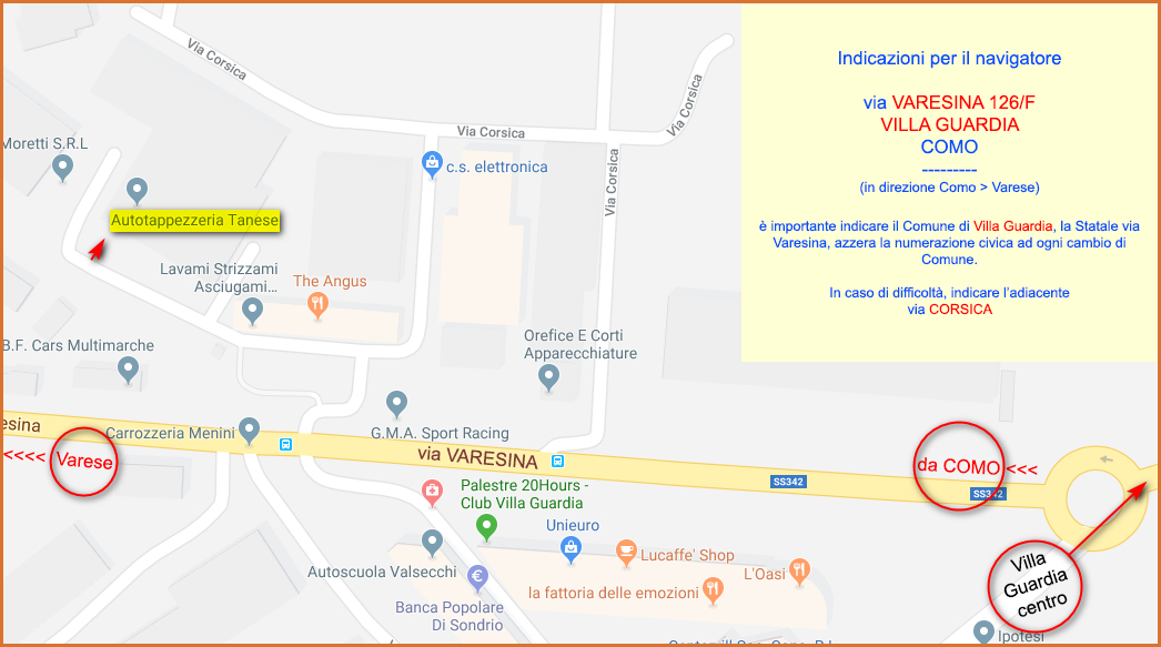 Mappa stradale